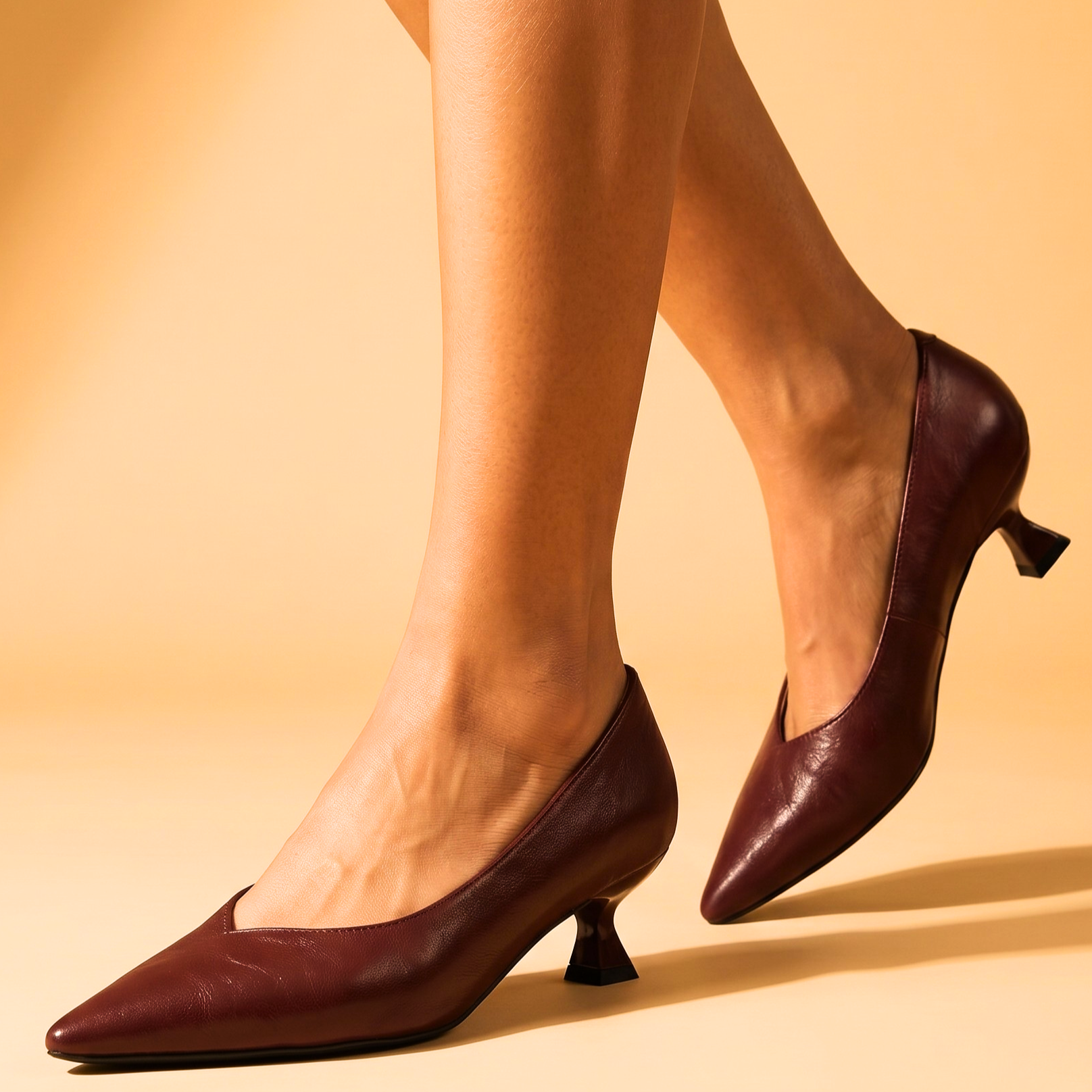 Valentina Vintage Leather Heels