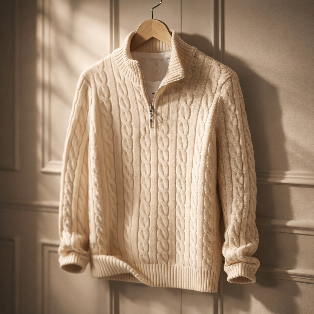 Stefano Quarter-Zip Sweater
