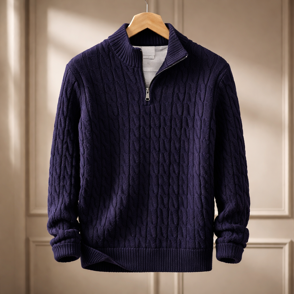 Stefano Quarter-Zip Sweater
