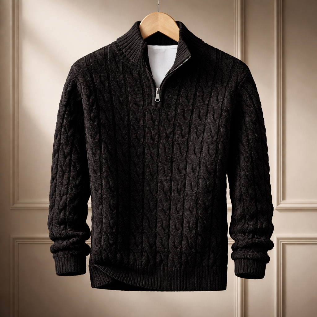Stefano Quarter-Zip Sweater