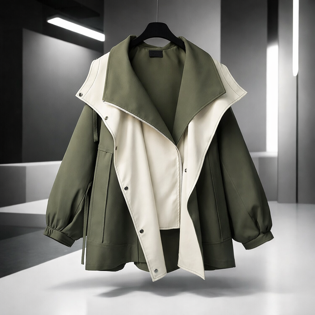 Ellison Claire Layered Windbreaker