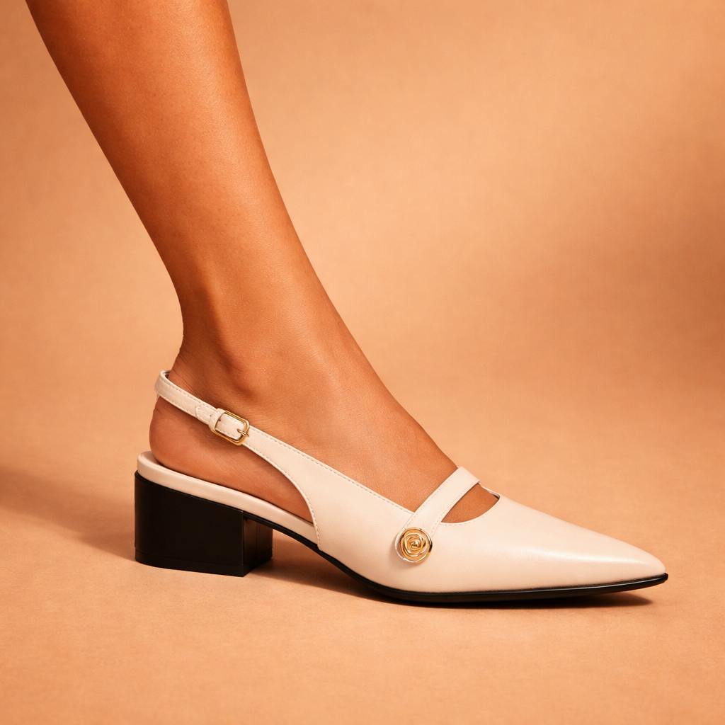Isabella Leather Slingbacks