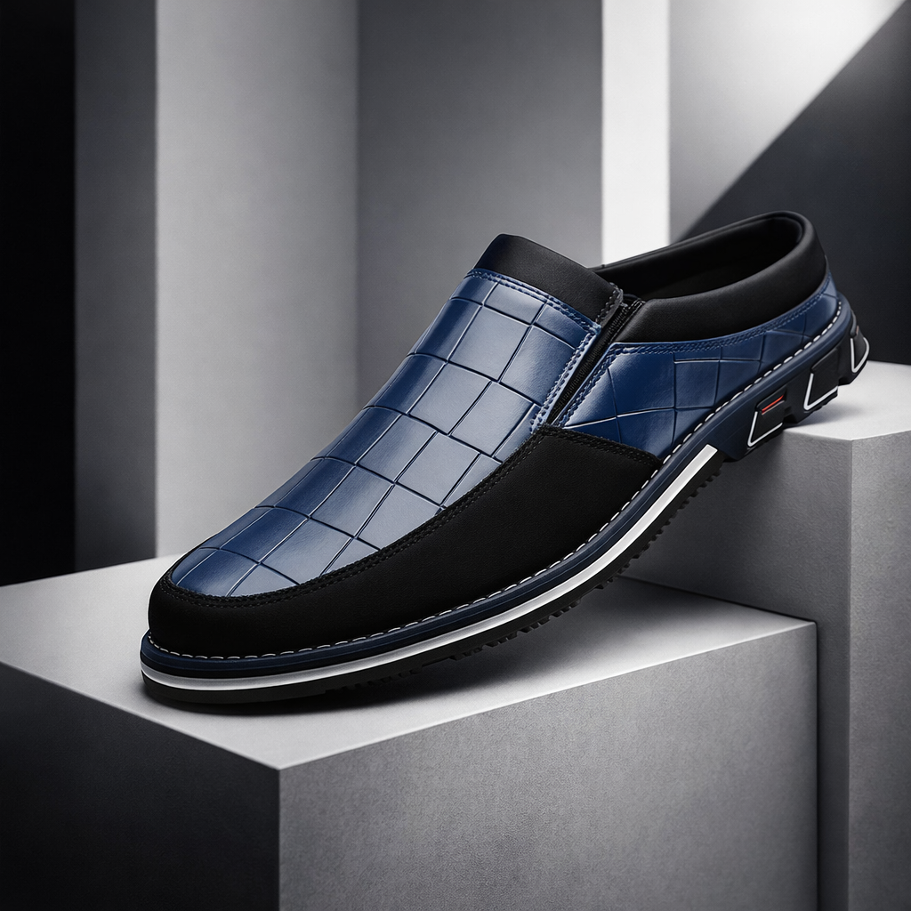 Santino Croc-Embossed Loafers