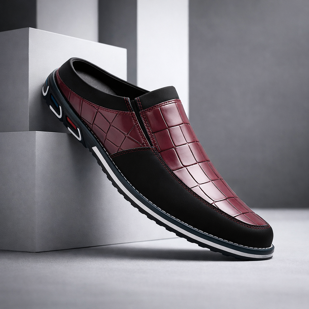Santino Croc-Embossed Loafers