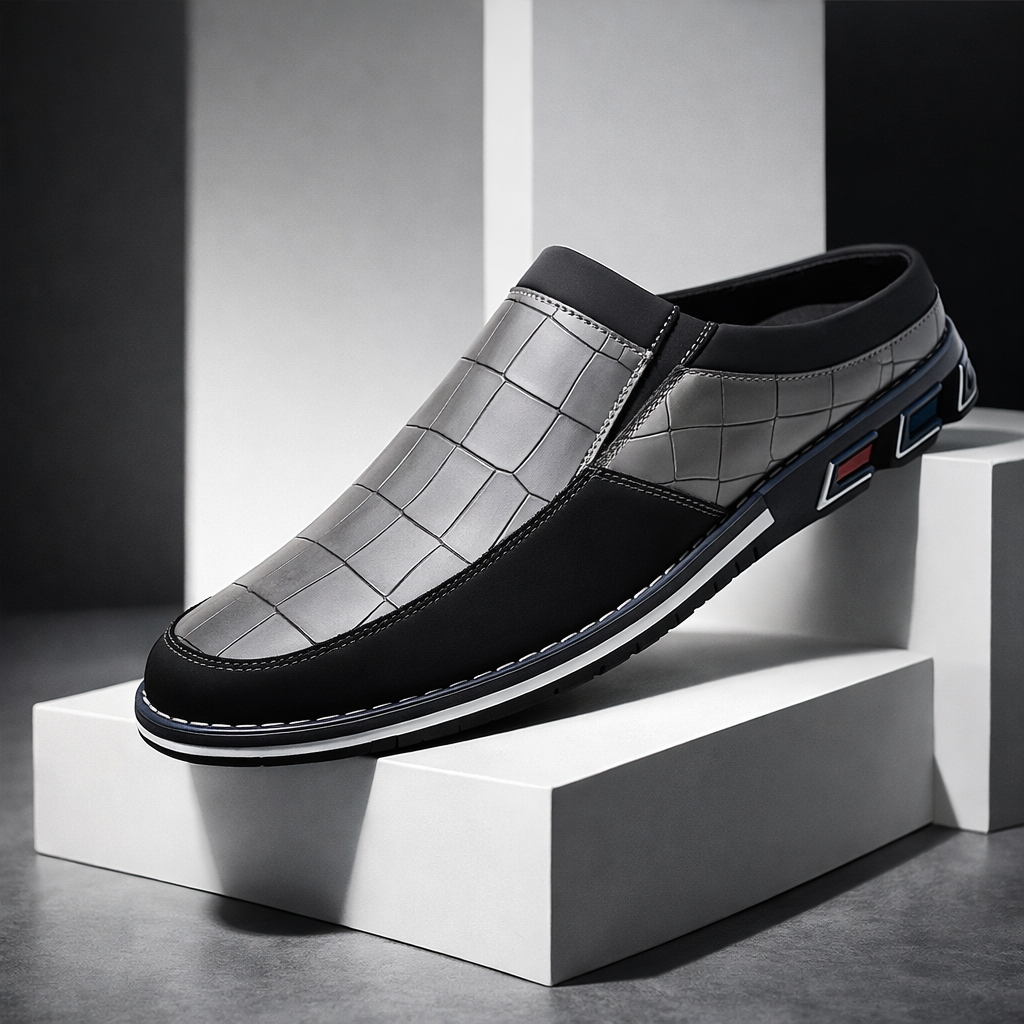 Santino Croc-Embossed Loafers