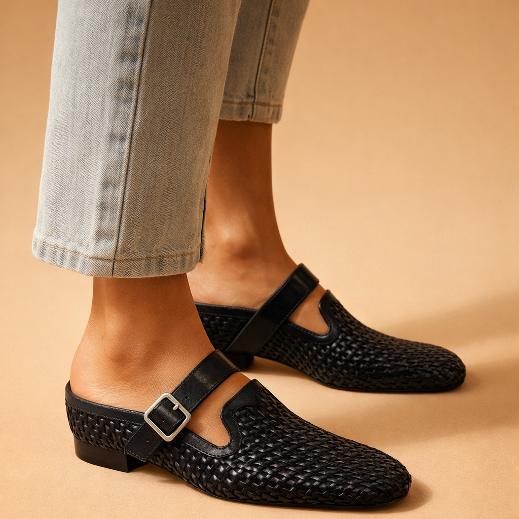 Lorena Woven Mules