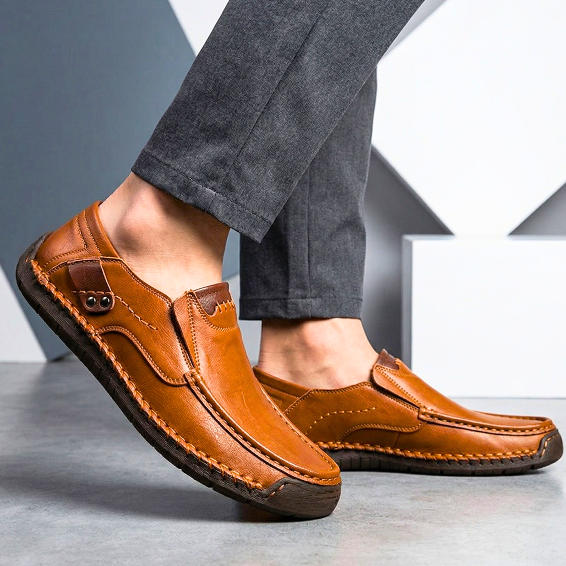 Strata Genuine Leather Loafers