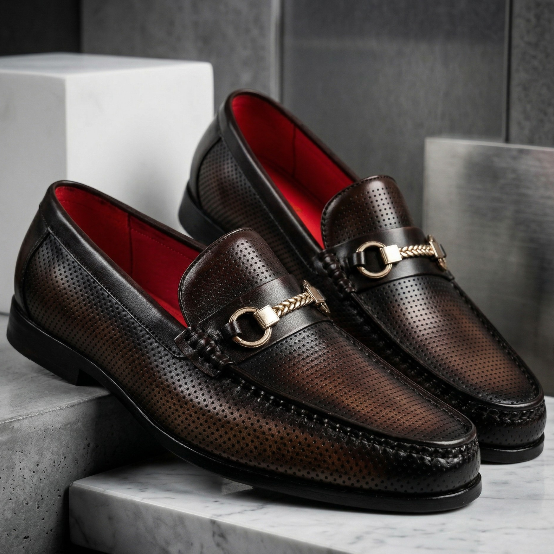 Vittorio Firenze Leather Loafers