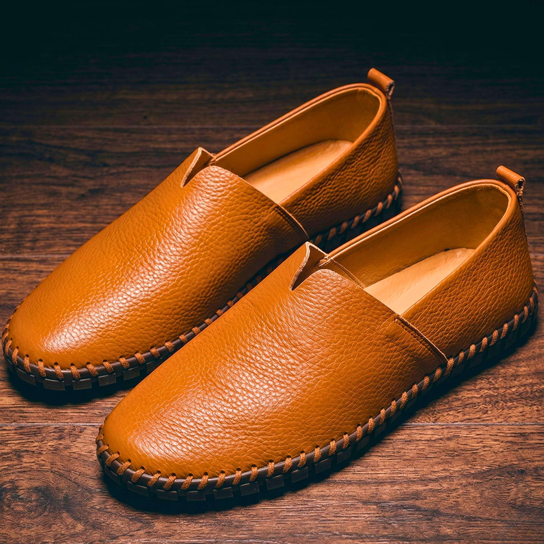 Maison Slip-On Leather Loafers