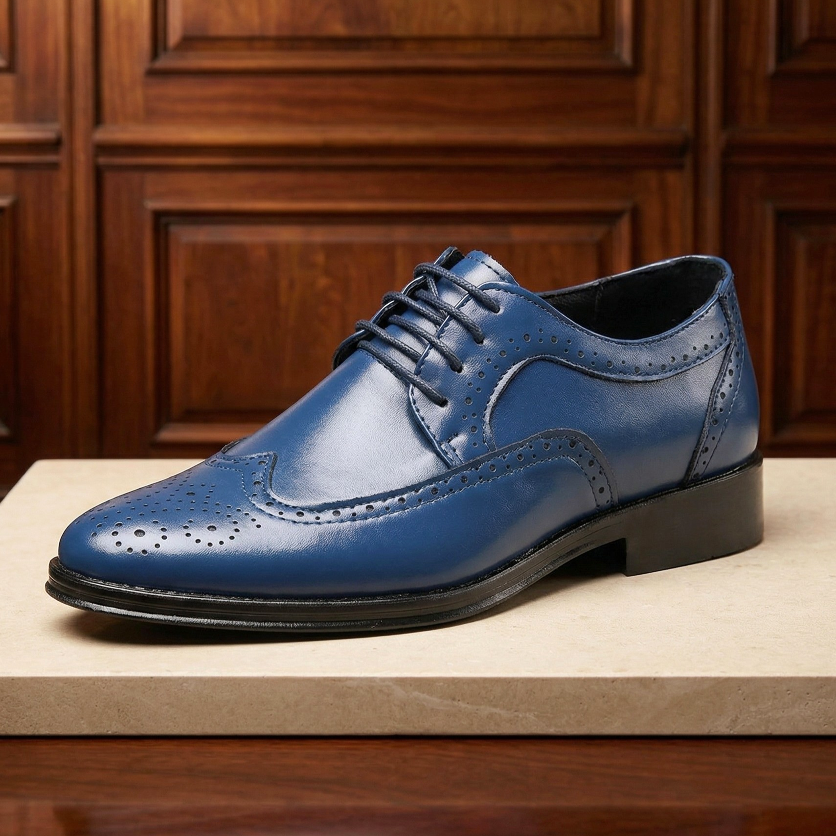 The Alessandro Leather Brogue Dress Shoes