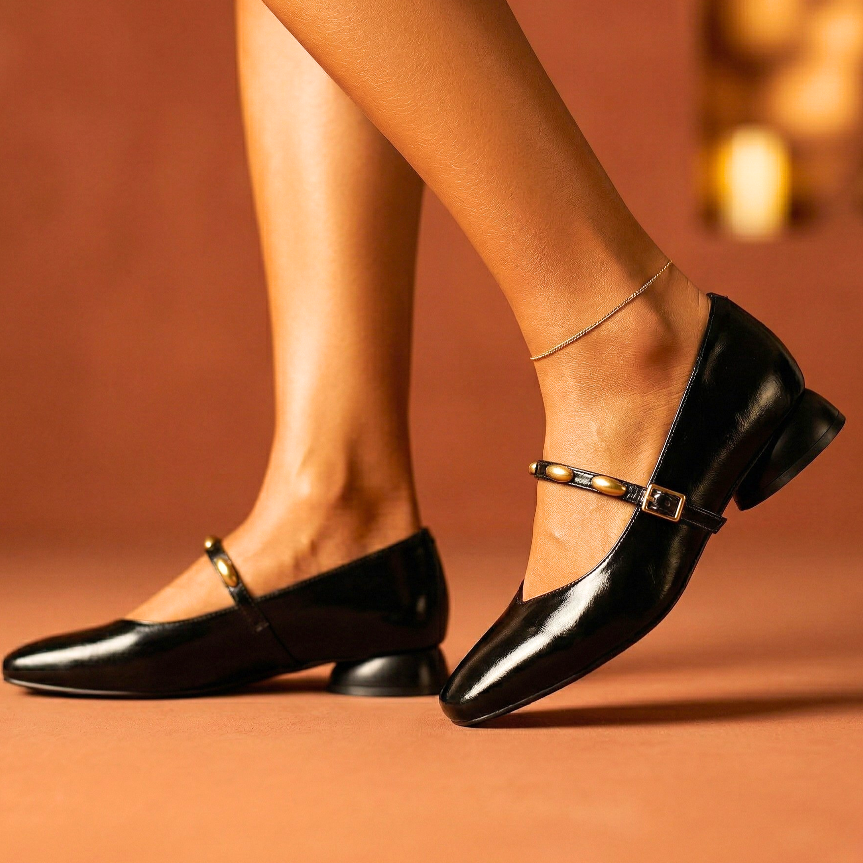 Elara Sculpted Leather Heels