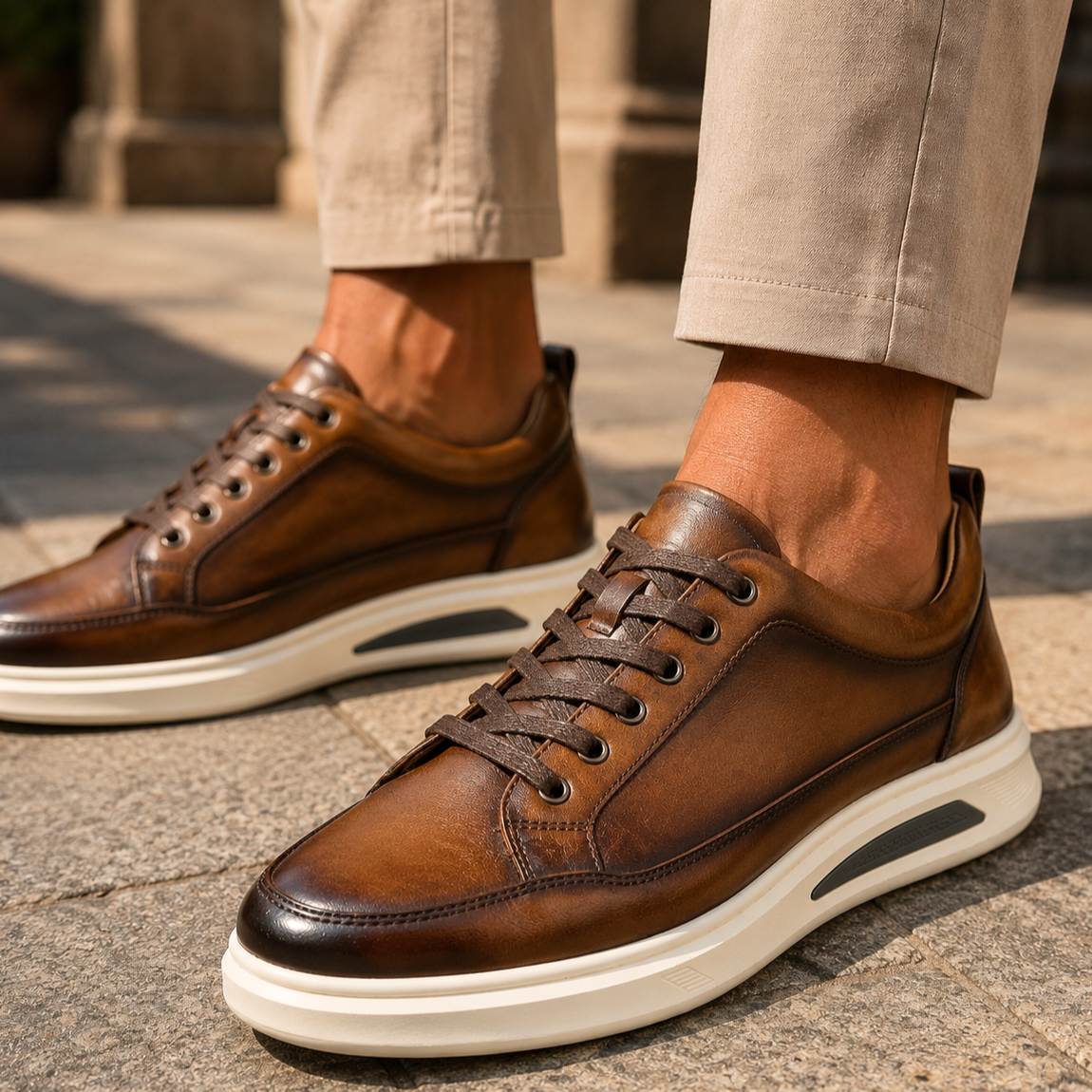 Salvatore Genuine Leather Sneakers