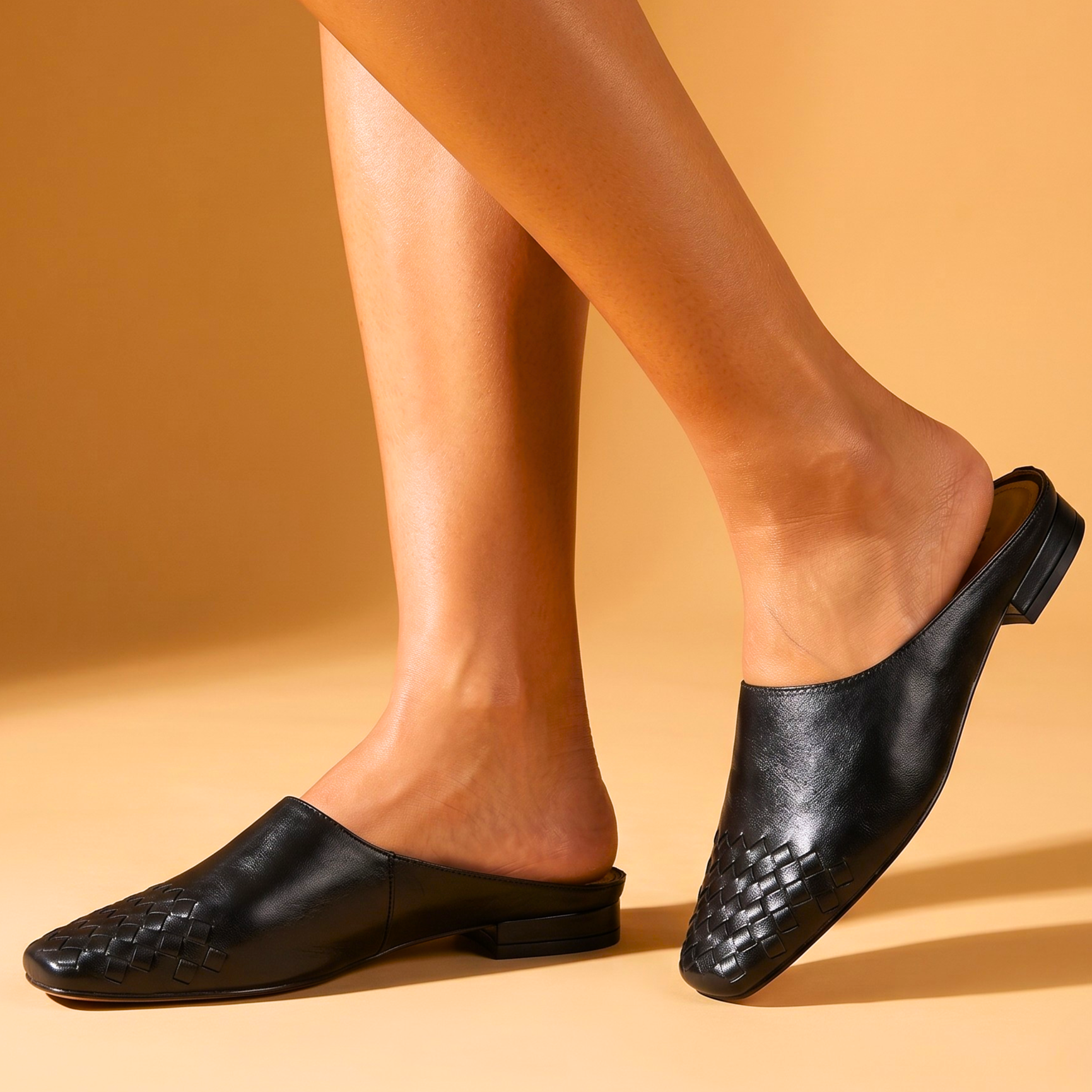 Charlotte Genuine Leather Mules