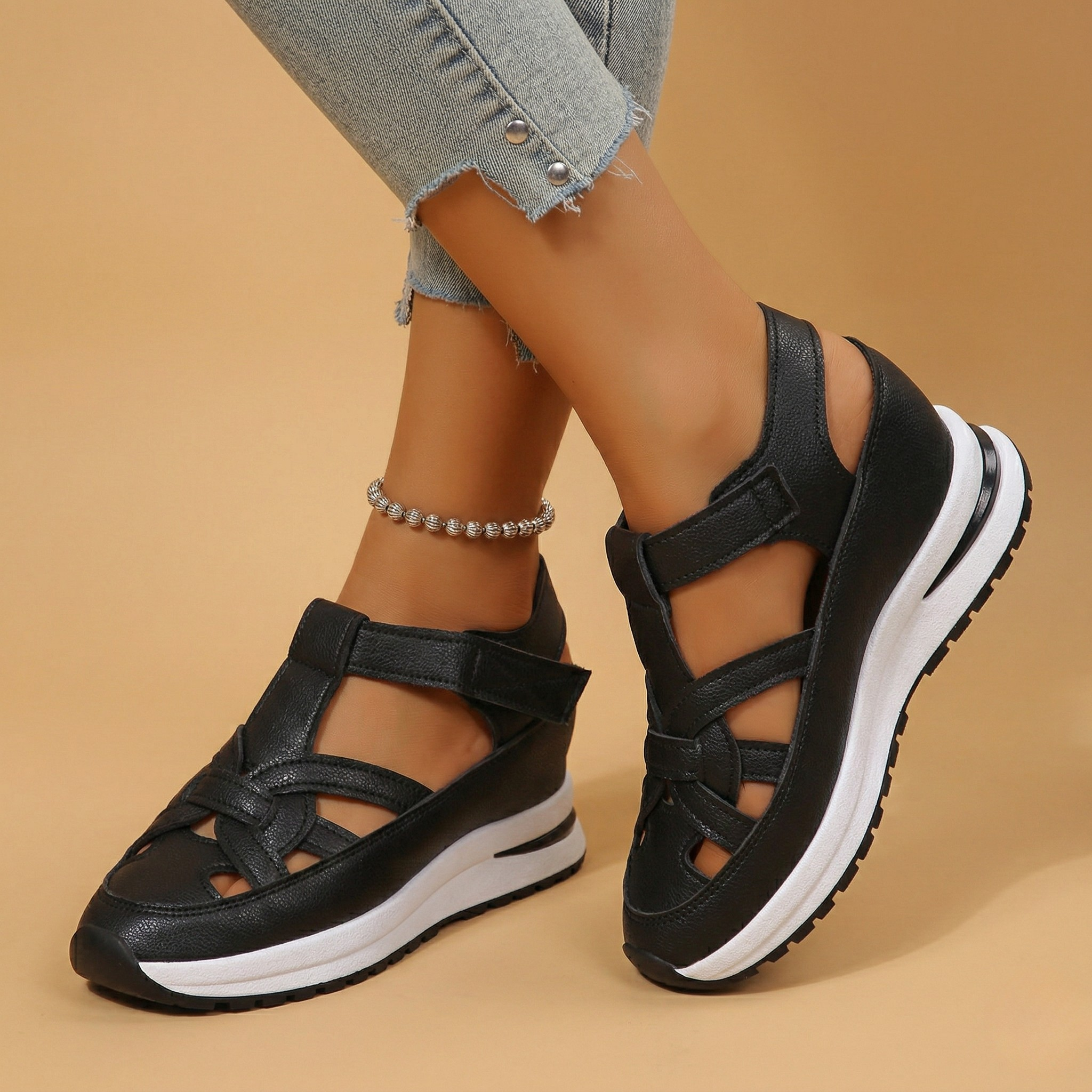 Aria Belina Cushioned Platform Sandals