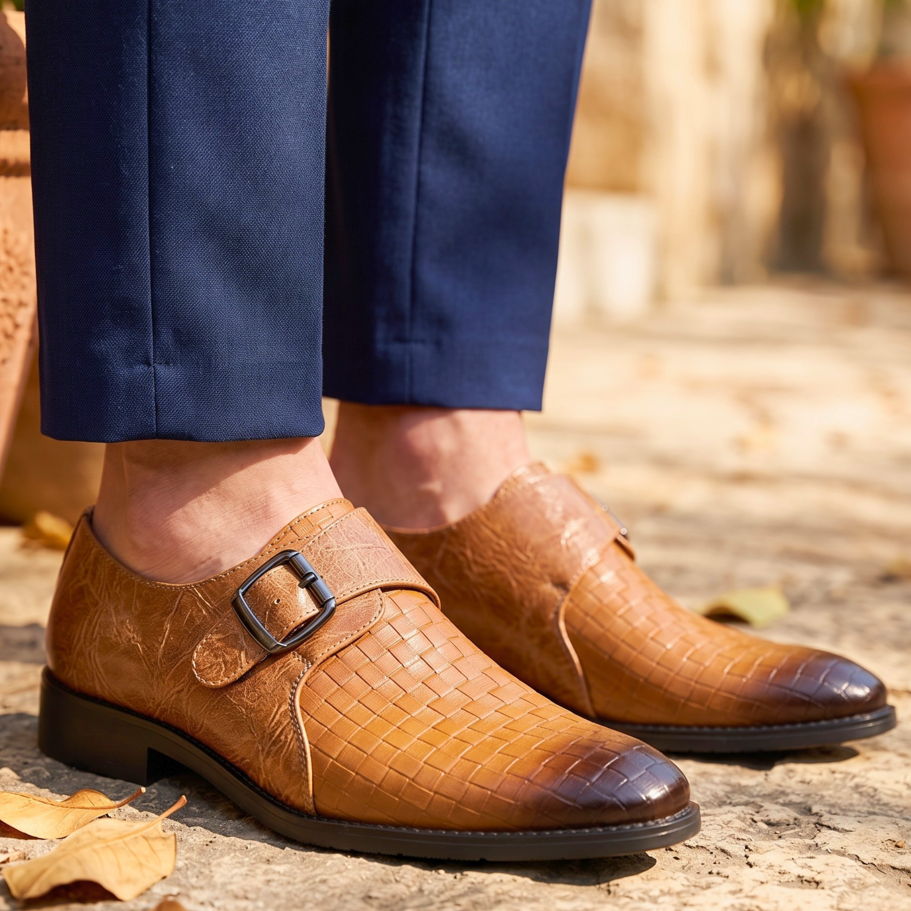 Roland Woven Leather Dress Shoes