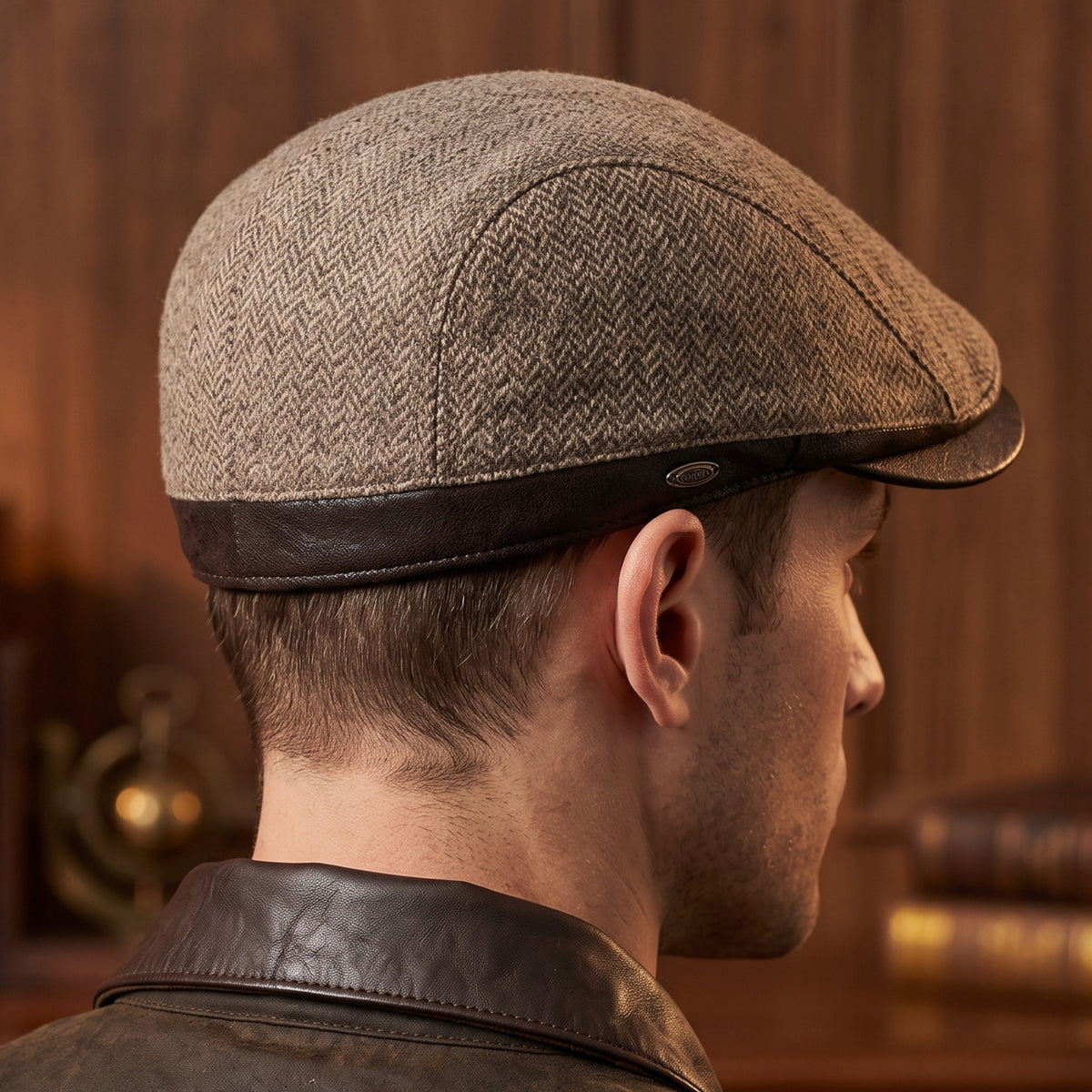 Harrison Herringbone Ivy Cap