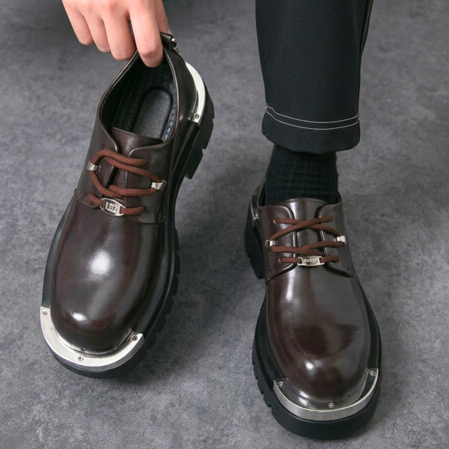 Houston Leather Retro Derbies