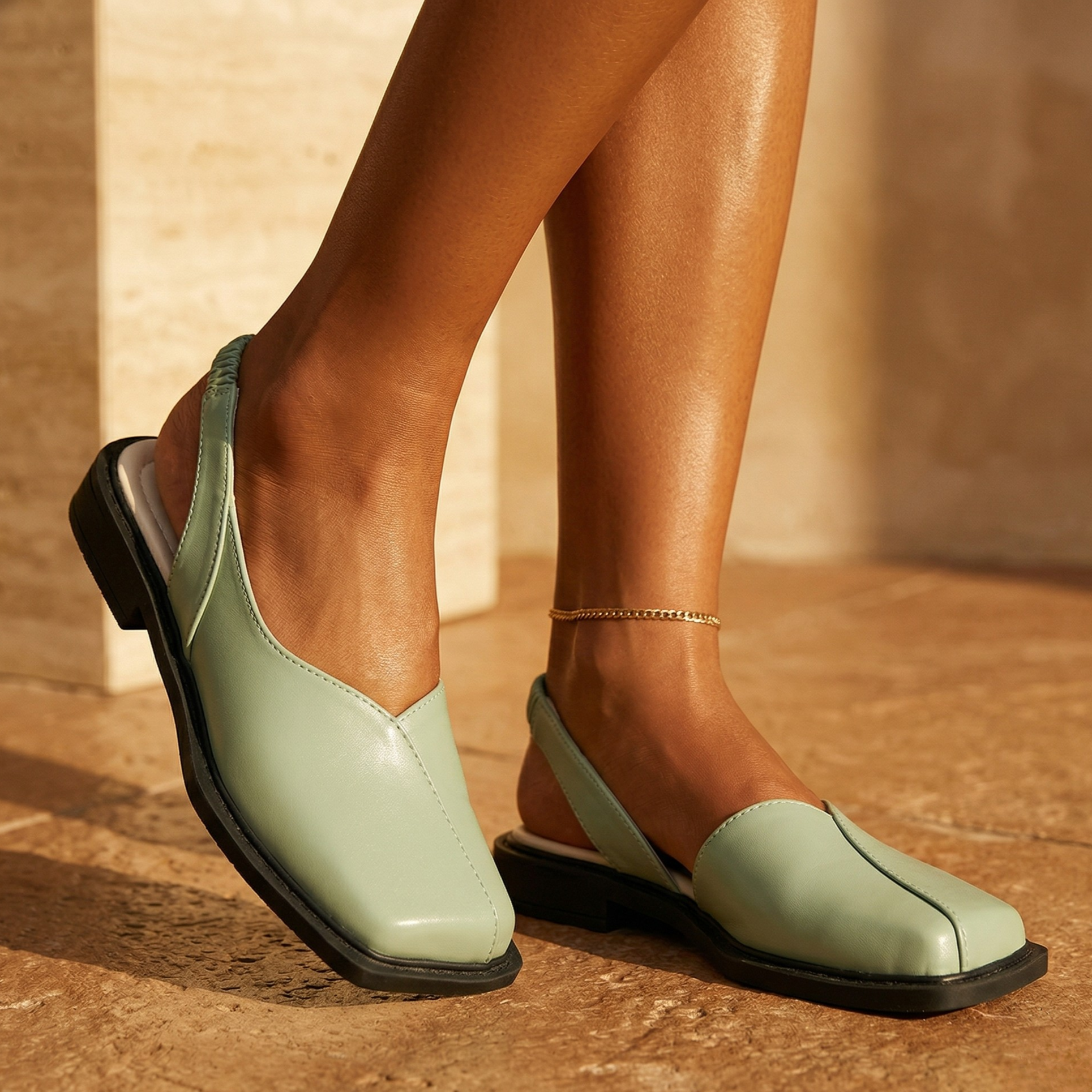 Maeve Square Slip-On Flats