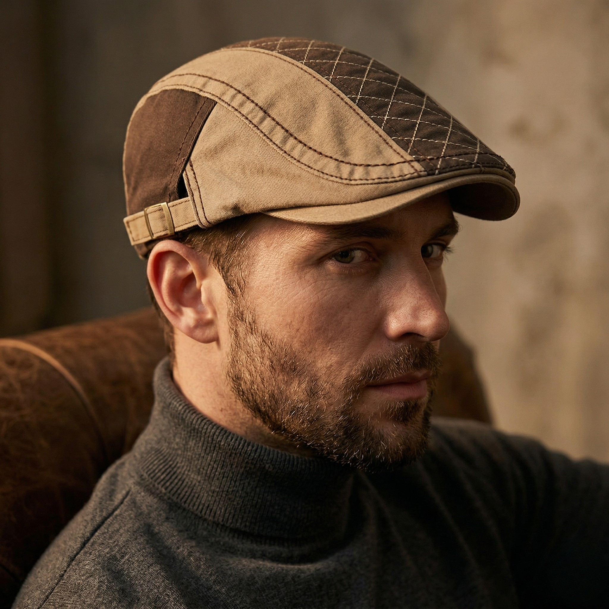 Marco Patchwork Flat Cap