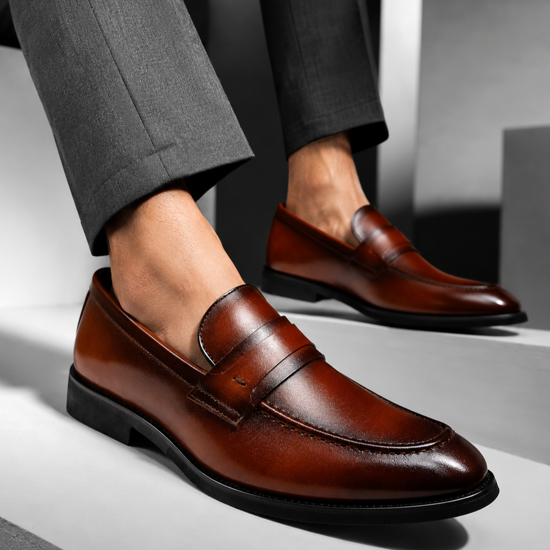Vincenzo Genuine Leather Loafers