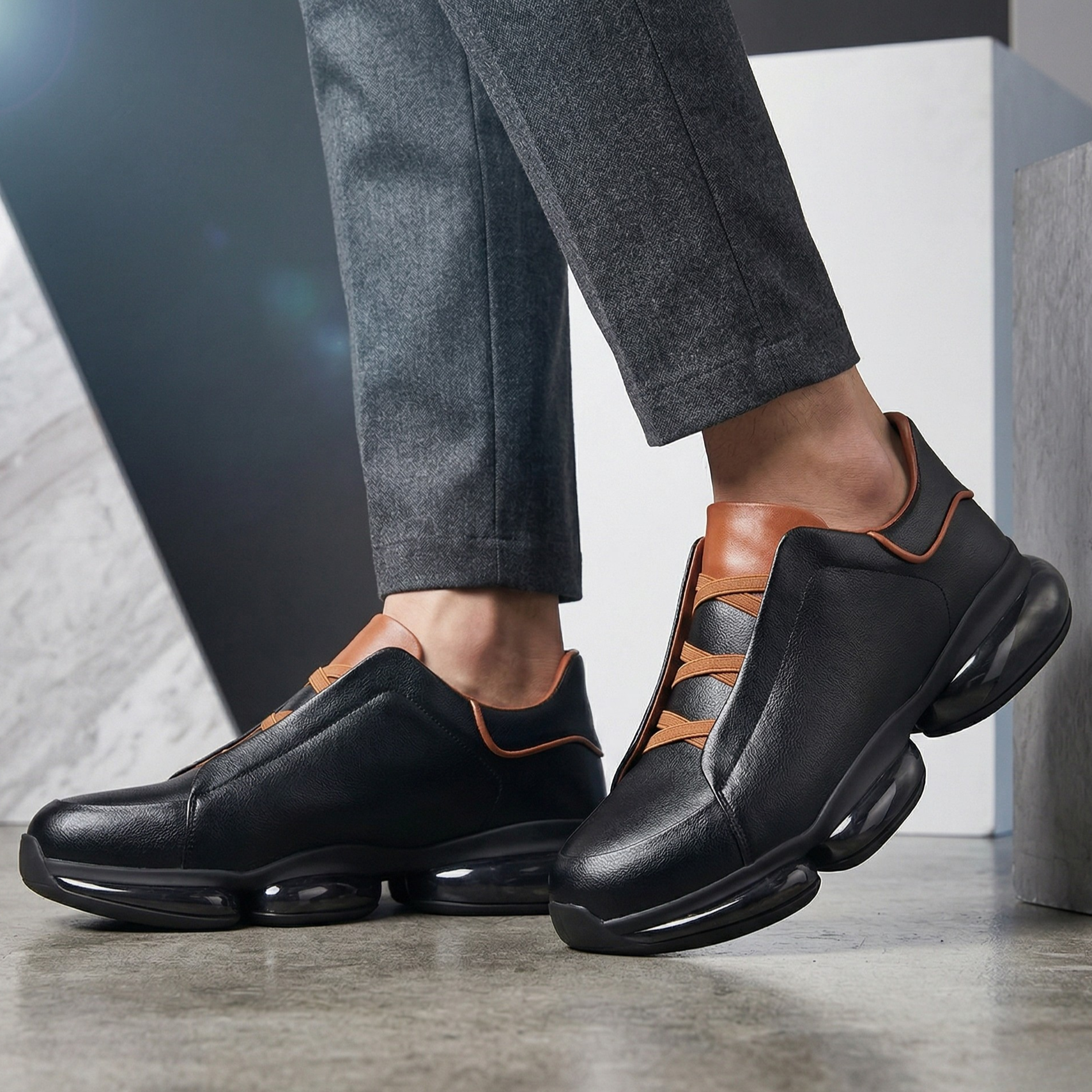 Leo Aero Genuine Leather Sneakers