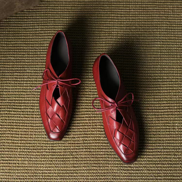 Kora Mae Genuine Leather Lace-Ups