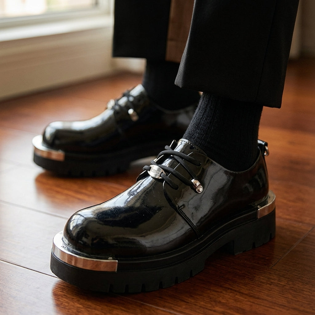 Houston Leather Retro Derbies