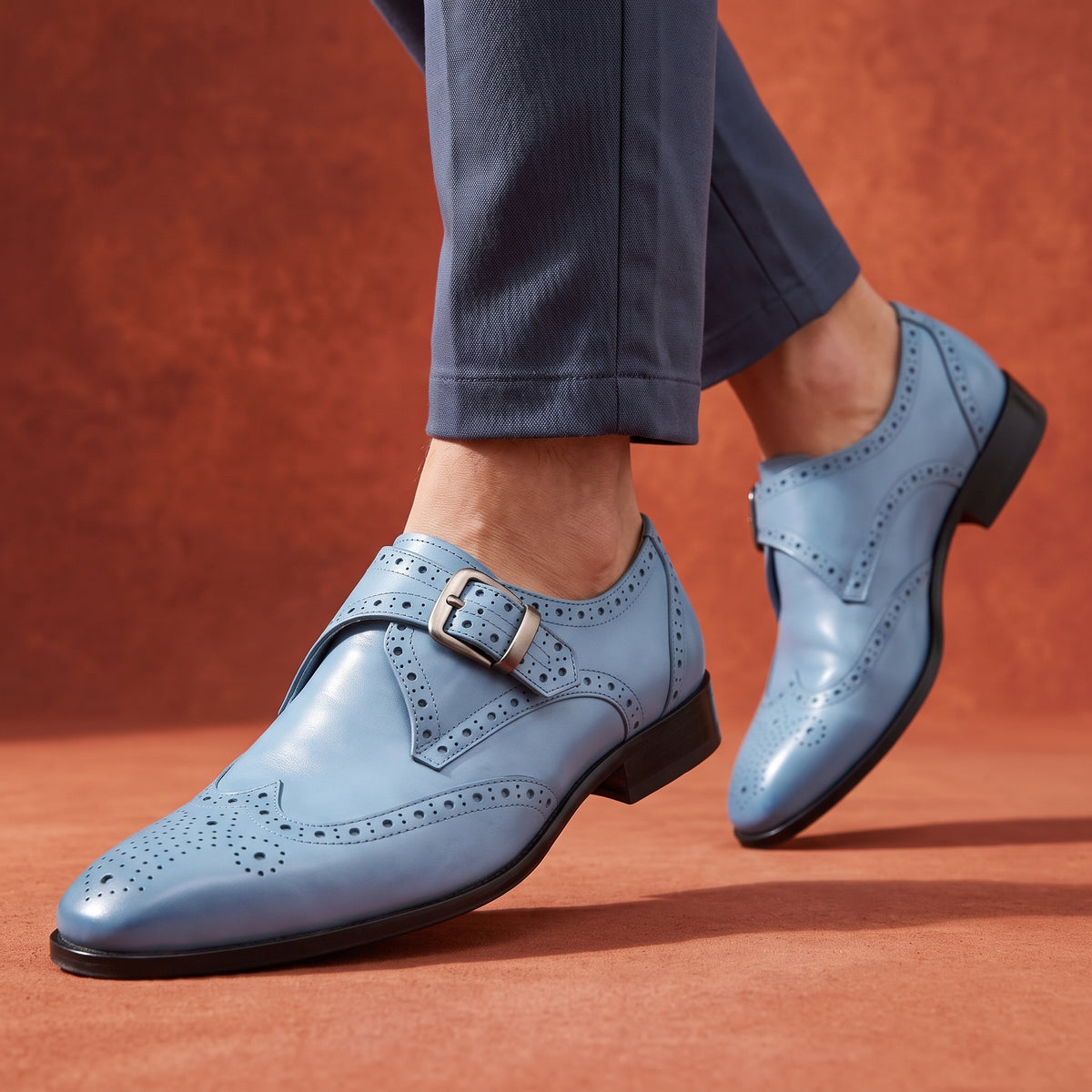 Edmund Leather Buckle Brogues