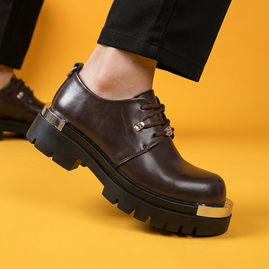 Houston Leather Retro Derbies