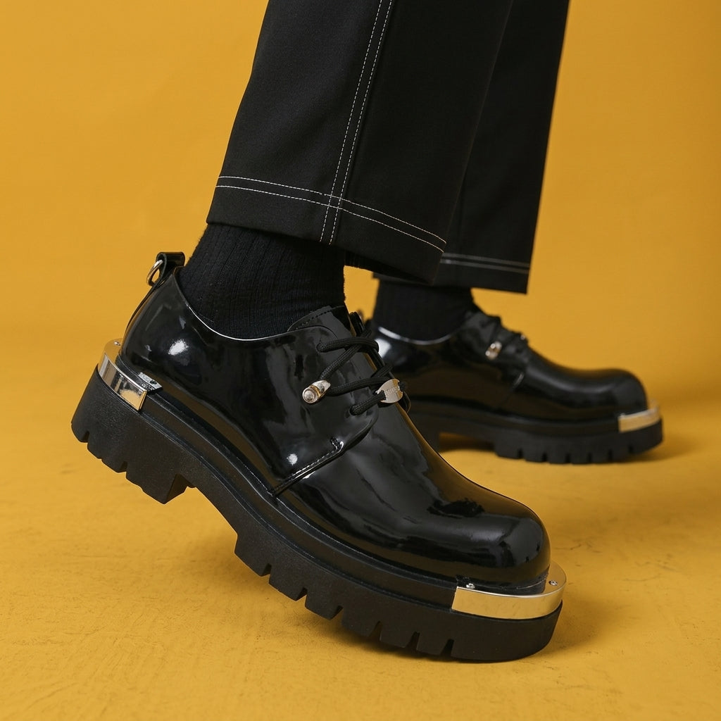 Houston Leather Retro Derbies