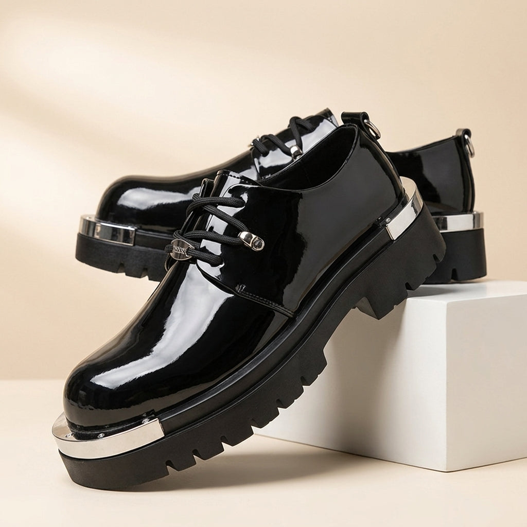 Houston Leather Retro Derbies
