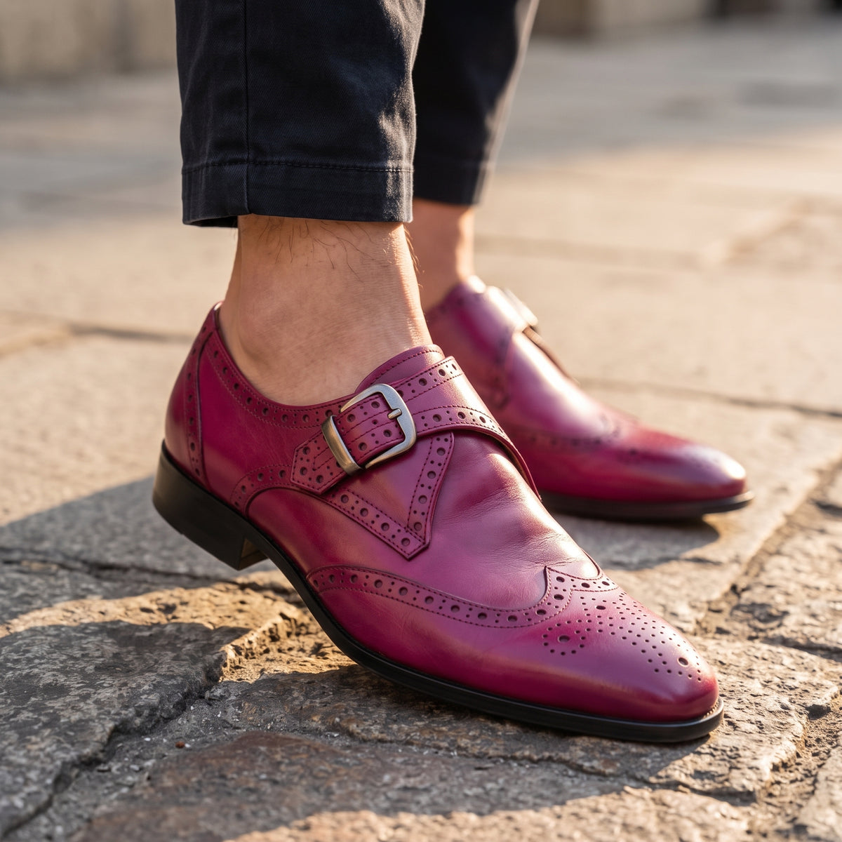 Edmund Leather Buckle Brogues