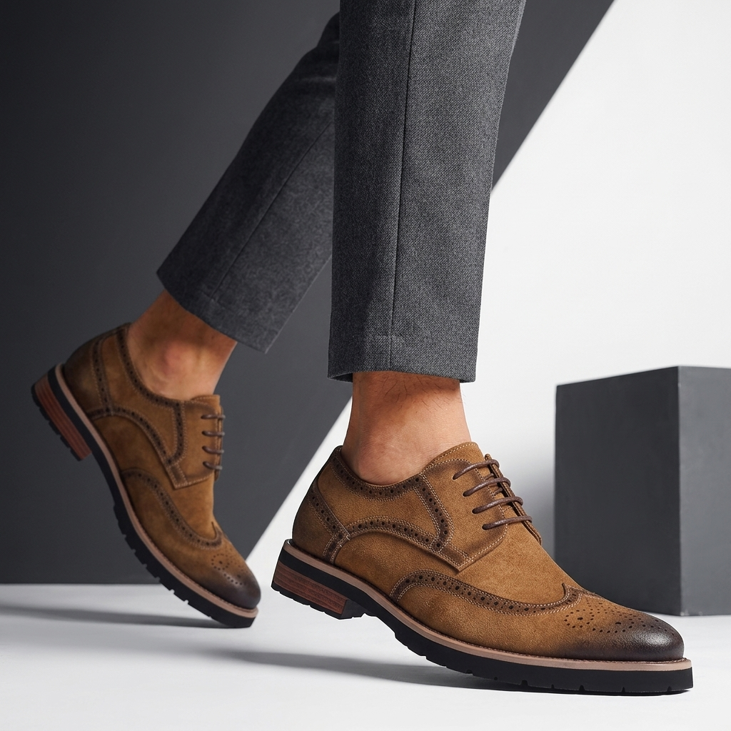 Brock Leather Wingtip Derbies