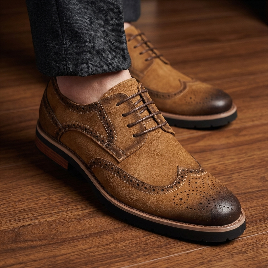 Brock Leather Wingtip Derbies