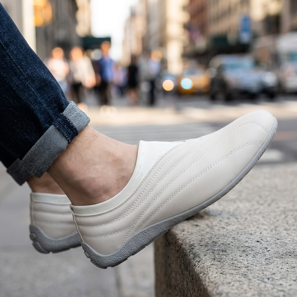 Dalton Retro Leather Slip-Ons