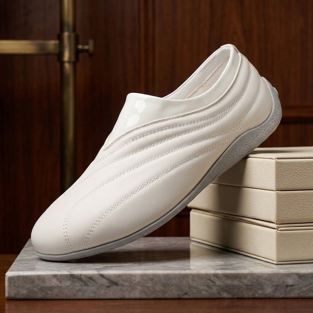 Dalton Retro Leather Slip-Ons