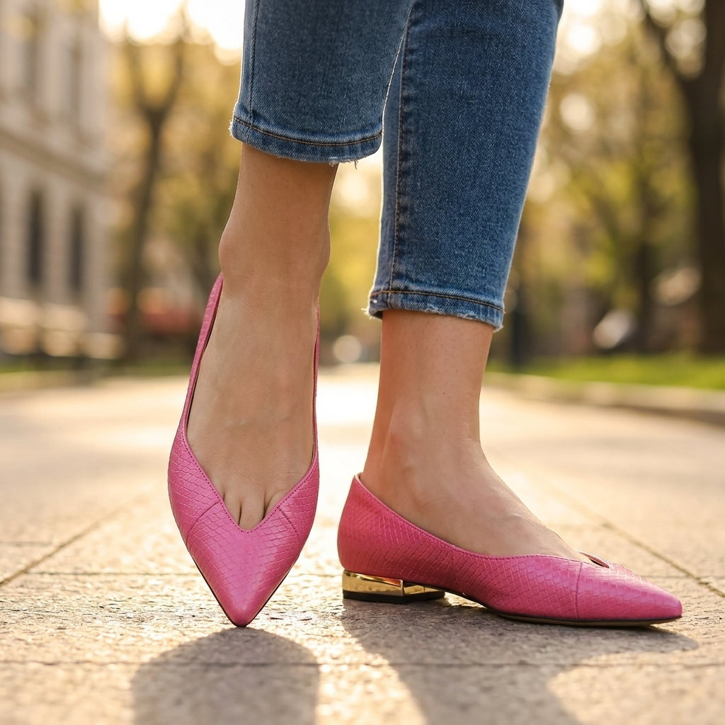 Claire Leather Flats