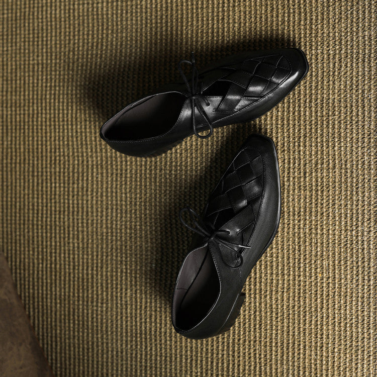 Kora Mae Genuine Leather Lace-Ups