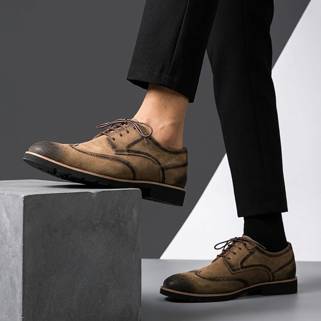 Brock Leather Wingtip Derbies