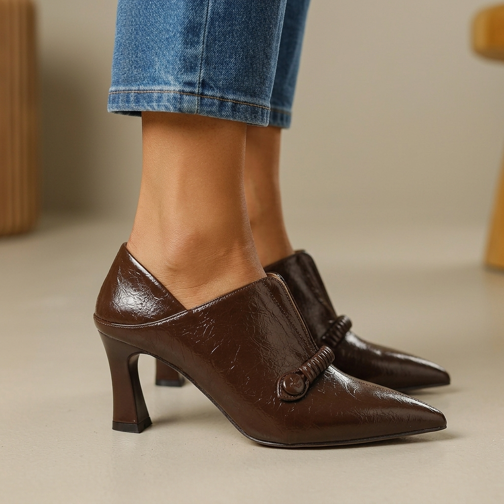 Cordelia Leather Heels