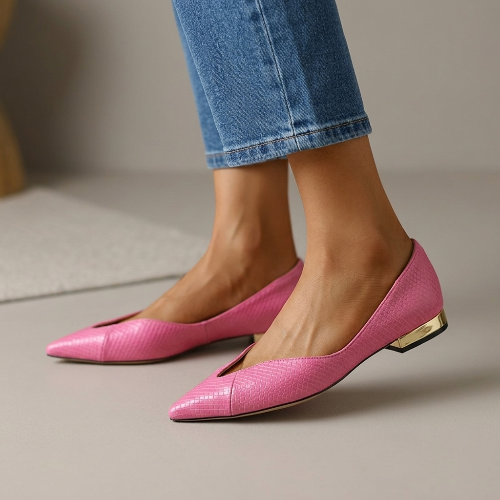 Claire Leather Flats