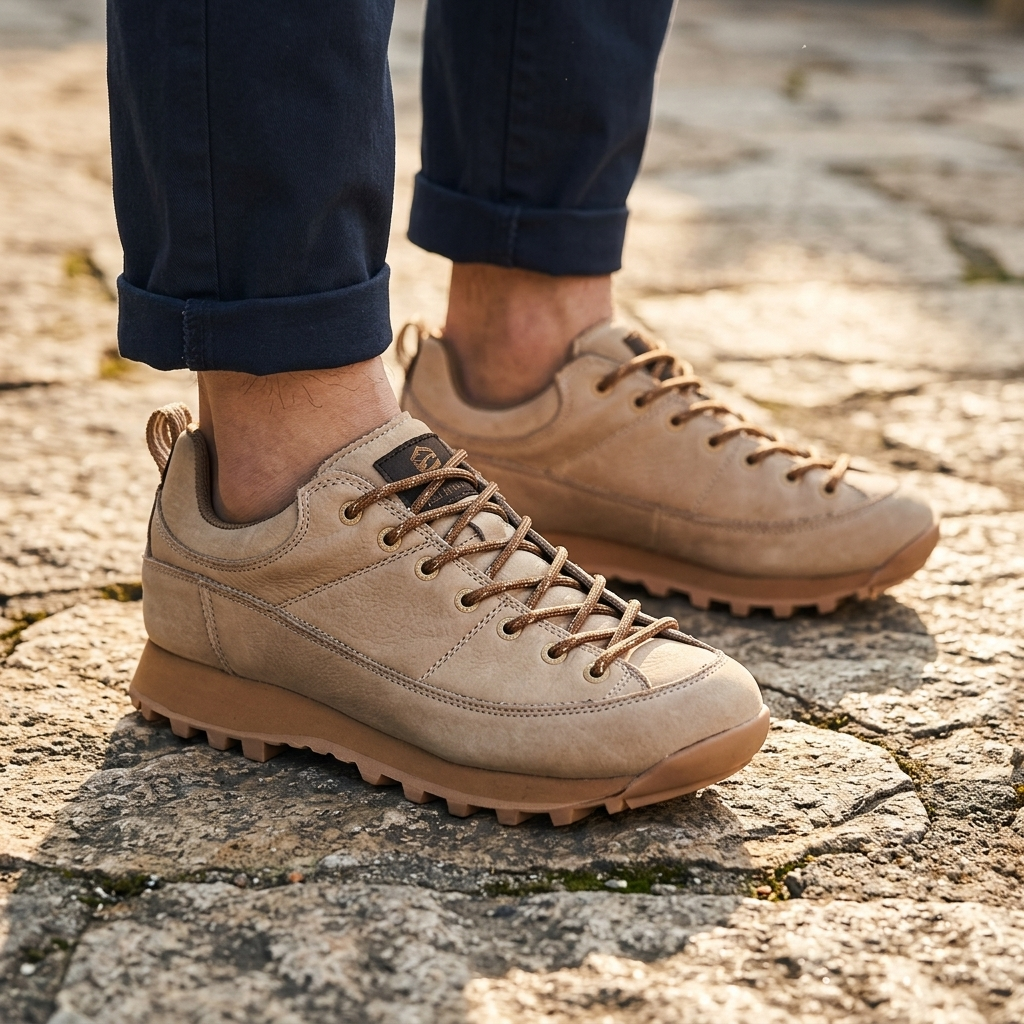 Maverick Retro Leather Sneakers