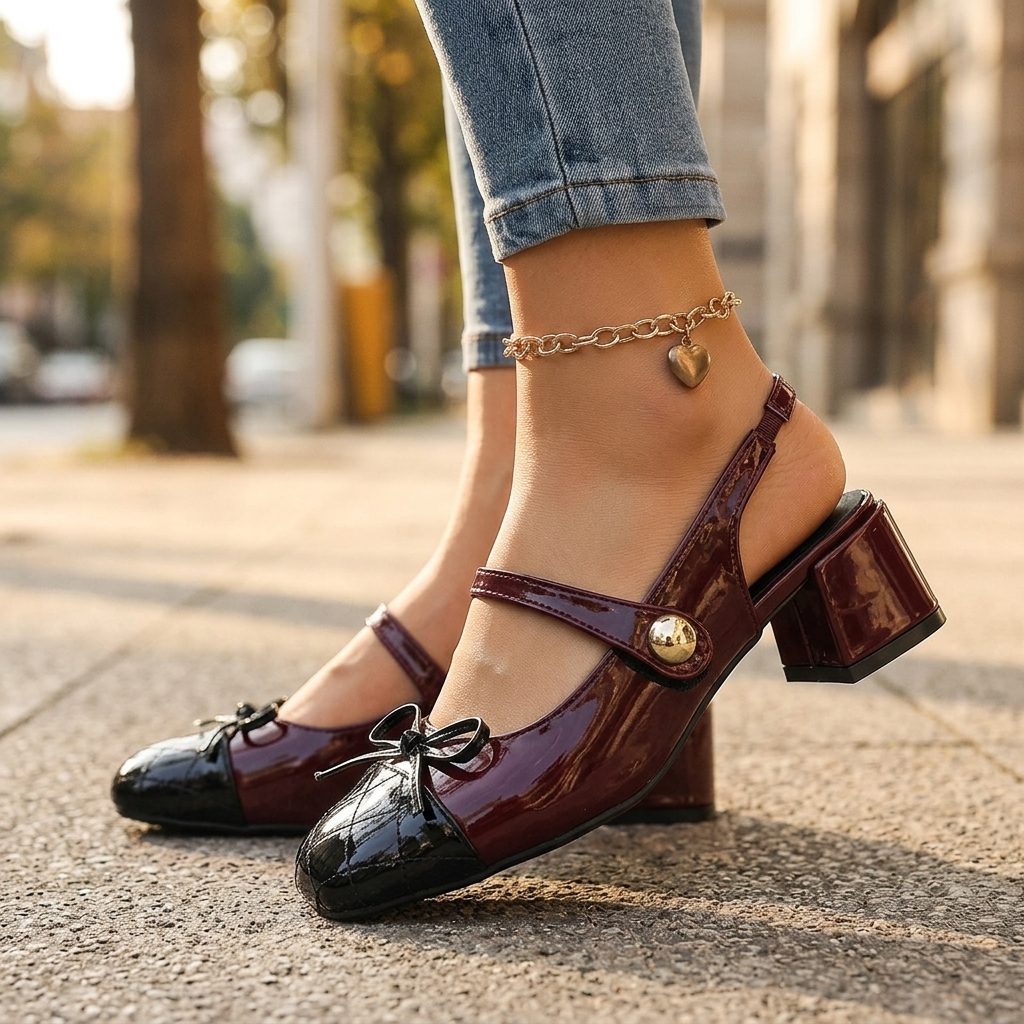 Cora Bow Slingback Heels