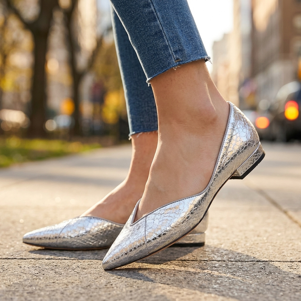 Claire Leather Flats