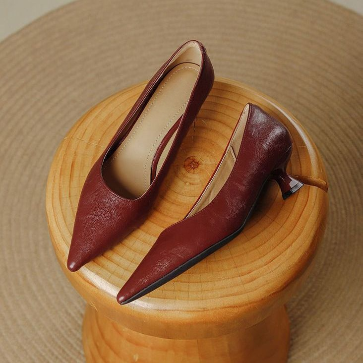 Valentina Vintage Leather Heels
