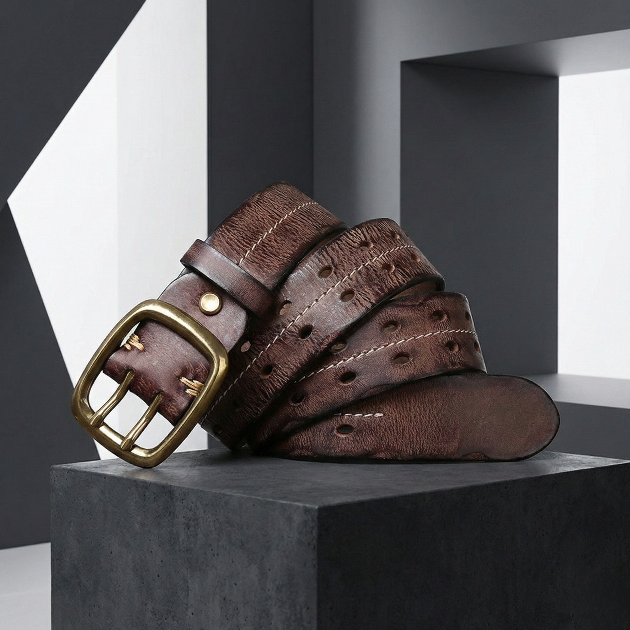 Theodore Genuine Leather Belt