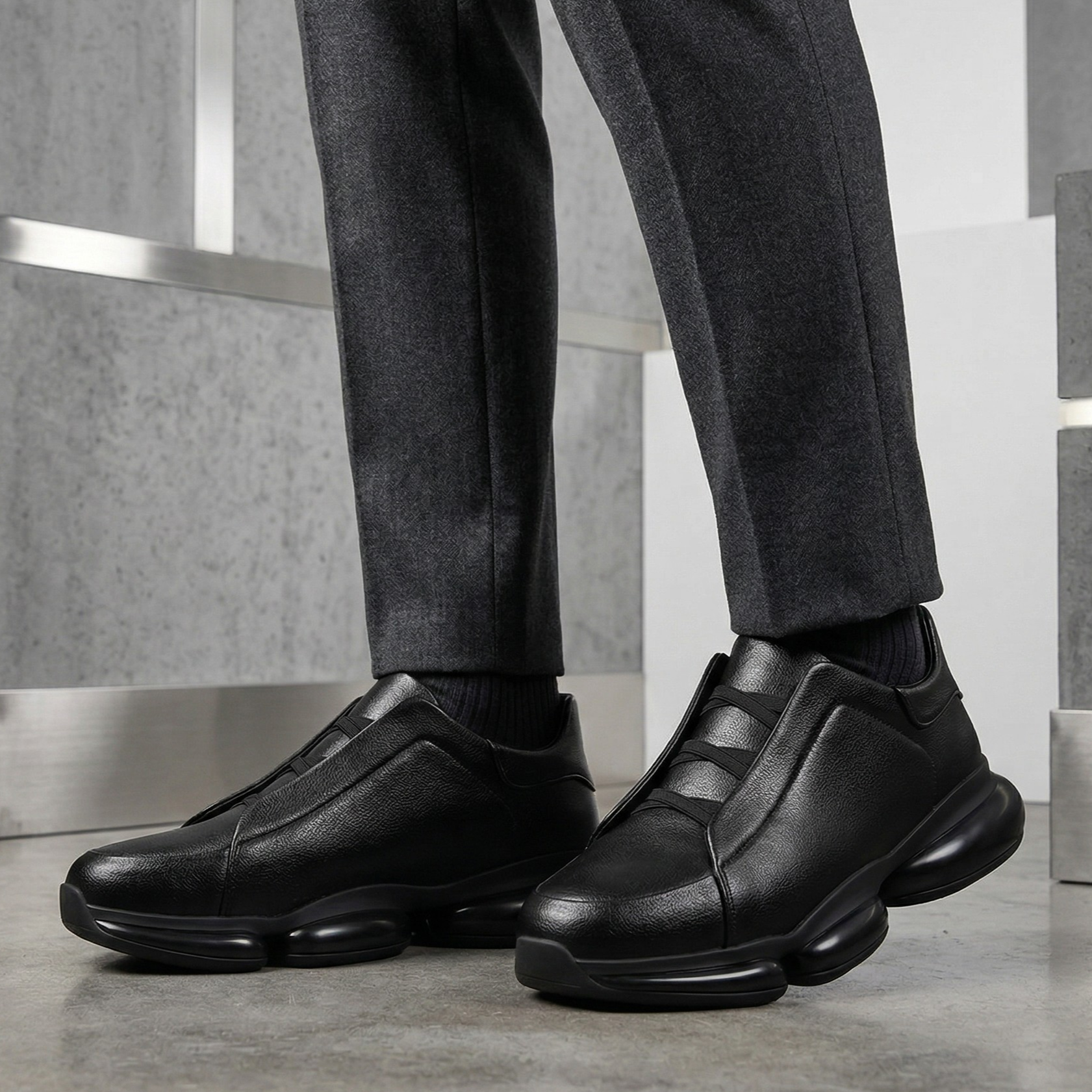 Leo Aero Genuine Leather Sneakers
