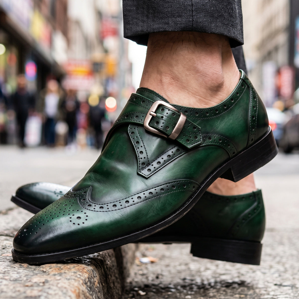 Edmund Leather Buckle Brogues