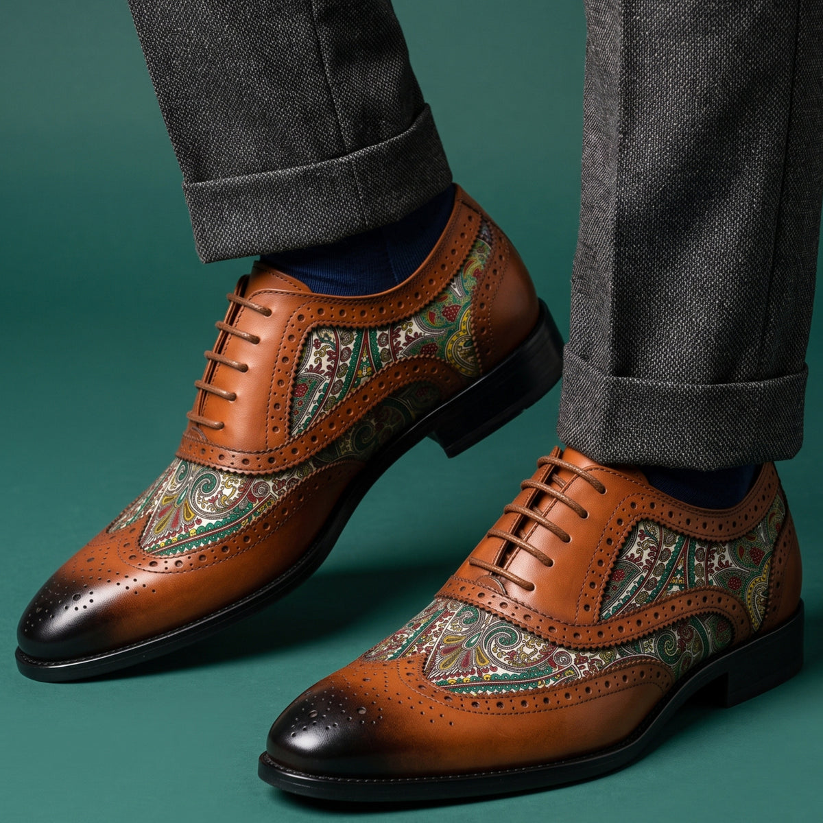 Luciano Genuine Leather Oxfords