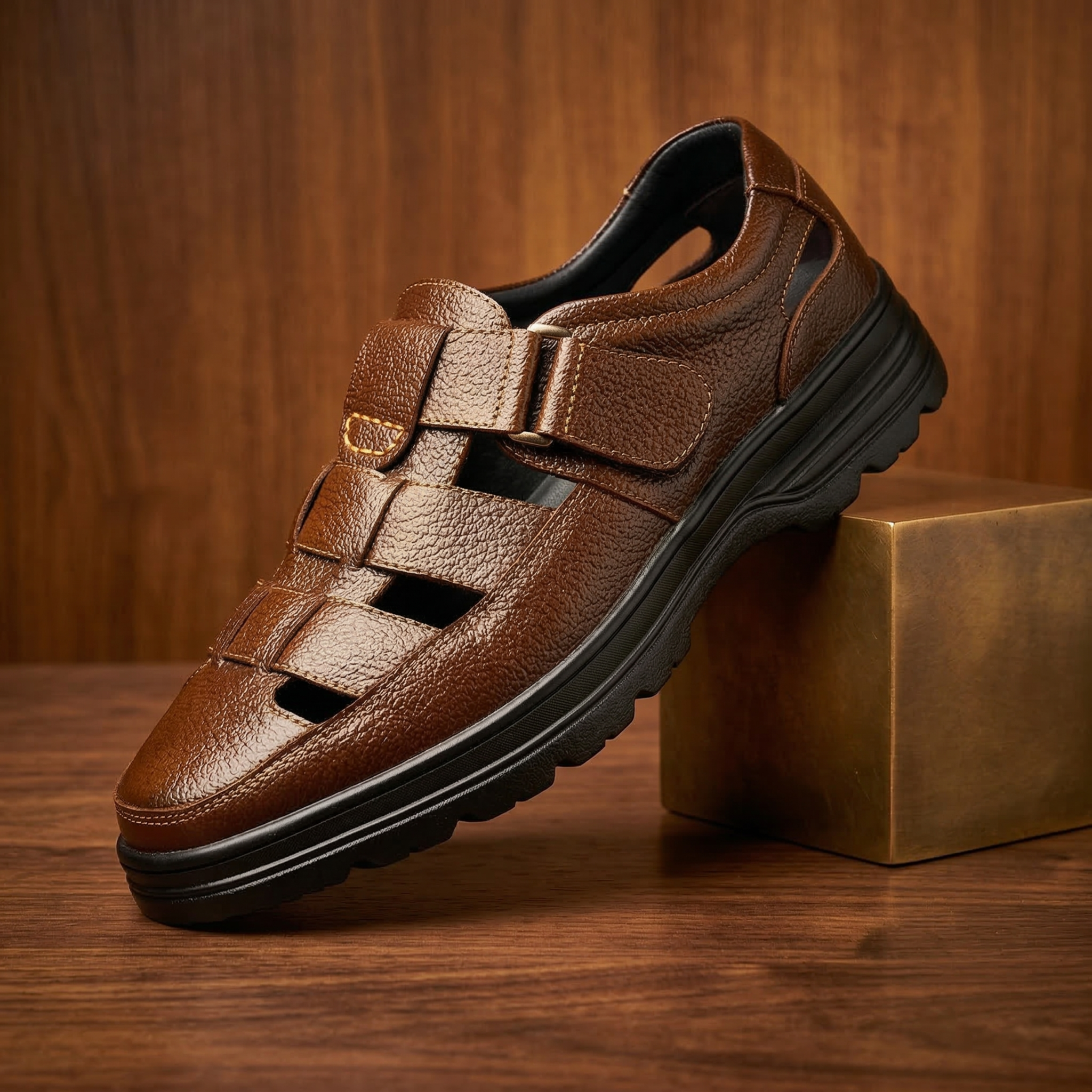 Levon Genuine Leather Sandals